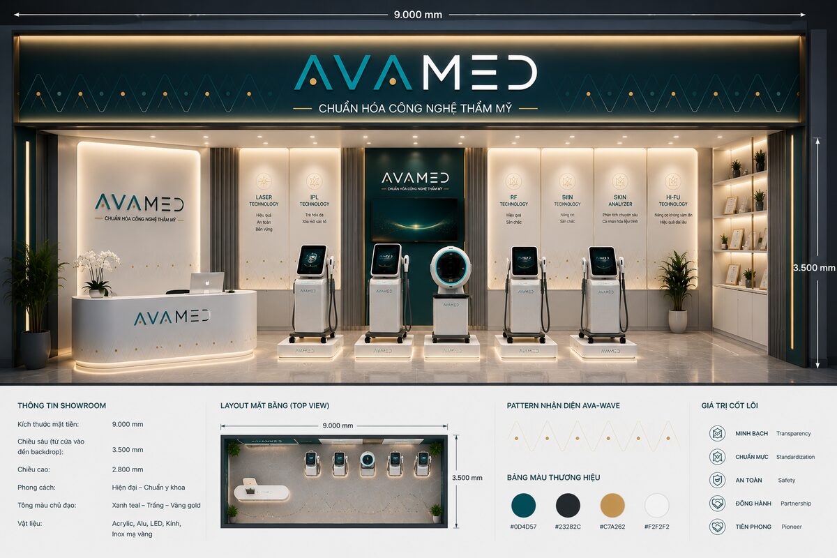 Không gian showroom AVAMED