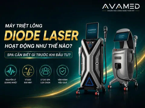 Máy triệt lông Diode Laser hoạt động như thế nào? Spa cần biết gì trước khi đầu tư?