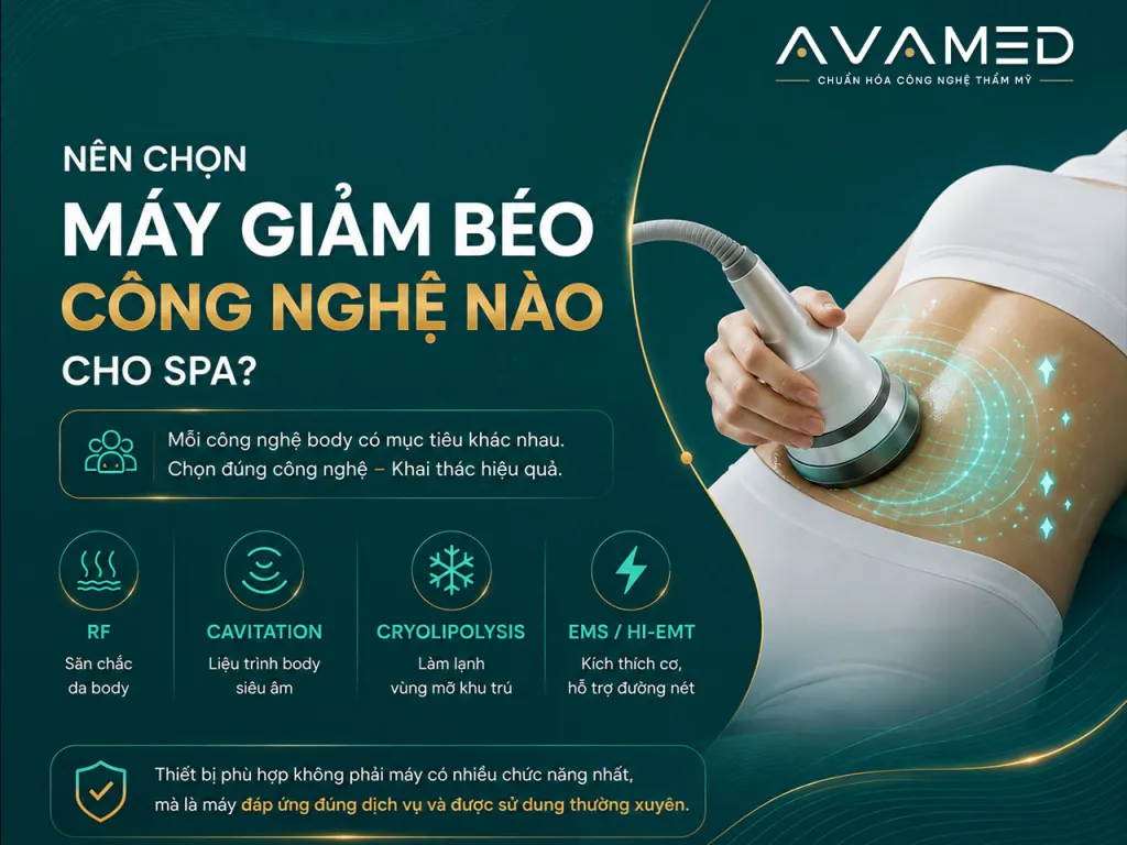 Nên chọn máy giảm béo công nghệ nào cho spa?