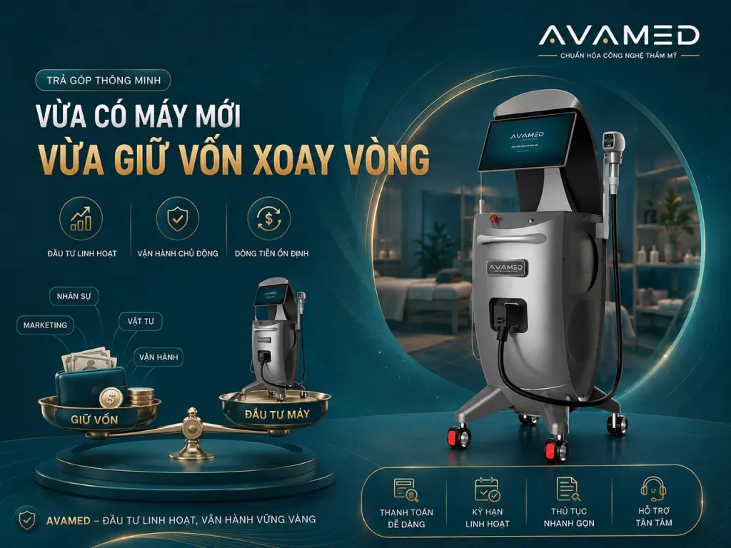 Trả góp thông minh: Vừa có máy mới, vừa giữ vốn xoay vòng cho spa